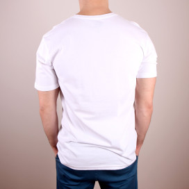 Koszulka męska z nadrukiem Quiksilver Classic Tee Finbox White - biała