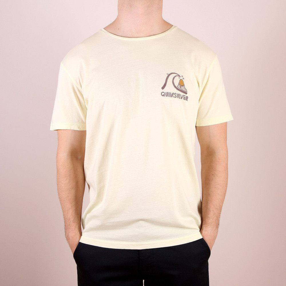 T-shirt Quiksilver Garment Dyed Tee The Original - Pastel Yellow