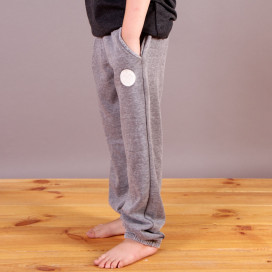 Spodnie dresowe ze ściągaczem dla dzieci i młodzieży Roxy szare